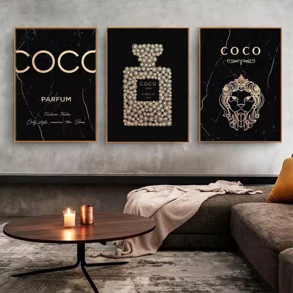 3PC Luxury Poster Canvas Wall Art (NO FRAME) - Picture 5 of 9
